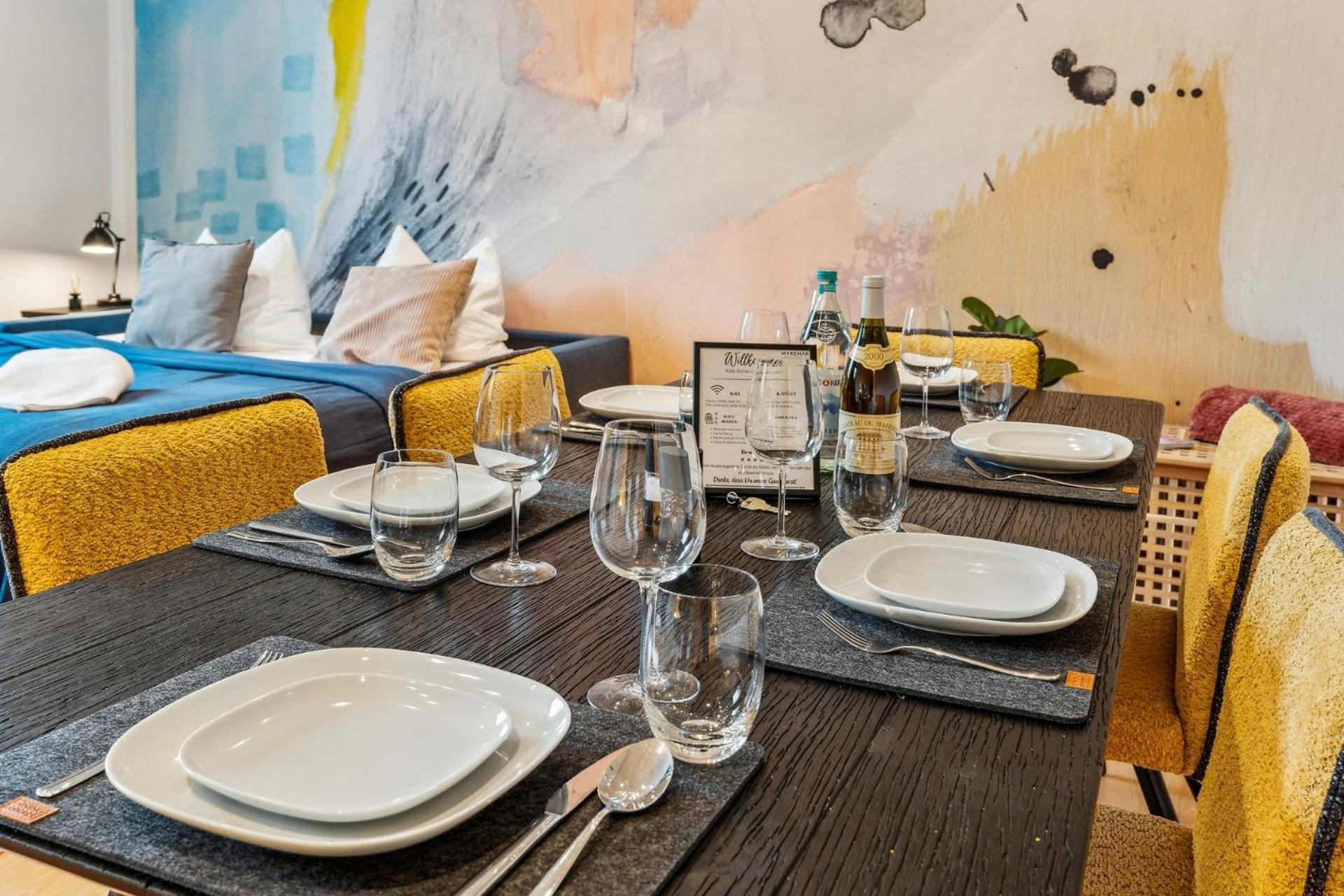 Maremar - City Design Apartment - 2 Schlafzimmer - Luxus Boxspringbetten - Kueche - Highspeed Wifi - Arbeitsplaetze Μπραουνσβάιγκ Εξωτερικό φωτογραφία